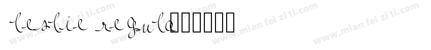 leslie regula字体转换